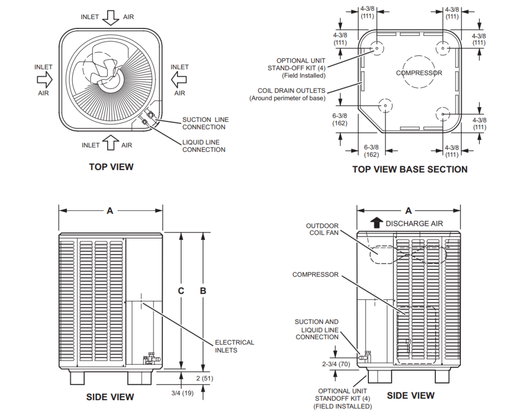 Lennox Merit Series Air Conditioner Specifications